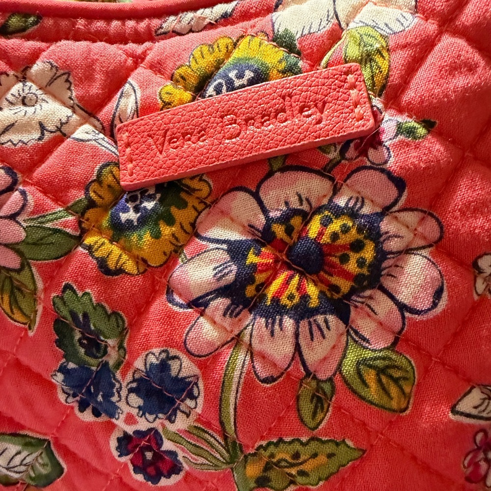 Vera Bradley Coral Floral Quilted Bag
